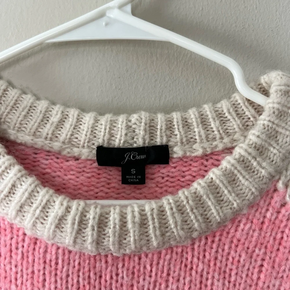 J. Crew Slouchy colorblock tunic sweater